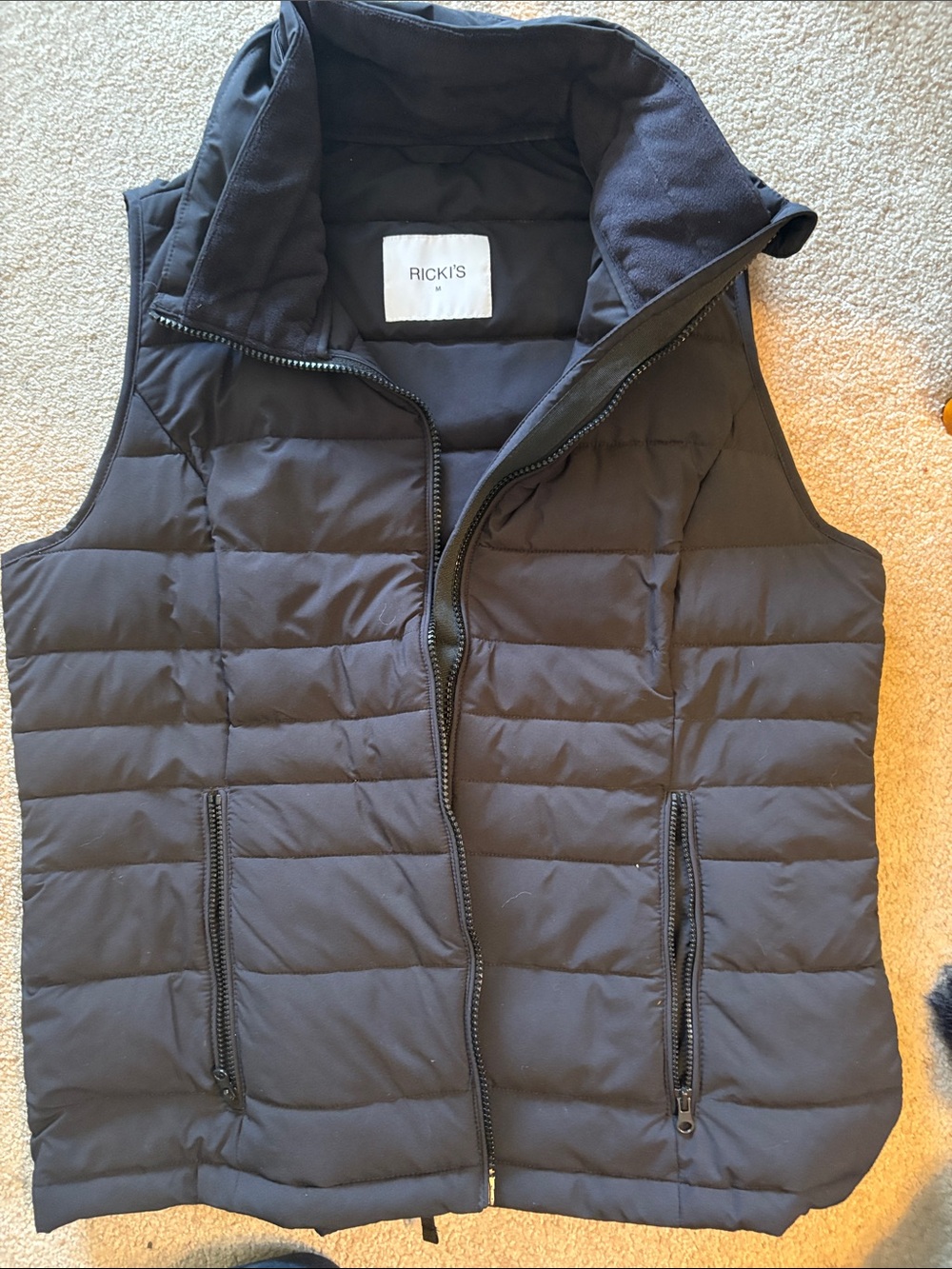Ricki's womans Quilted Puffer Vest - Black